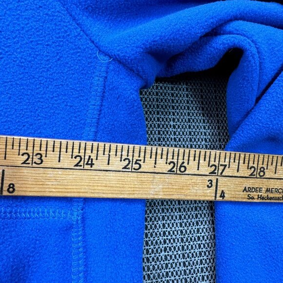 Lands End Mens XL Blue Fleece Pullover Quarter-Zip Jacket - Picture 5 of 10